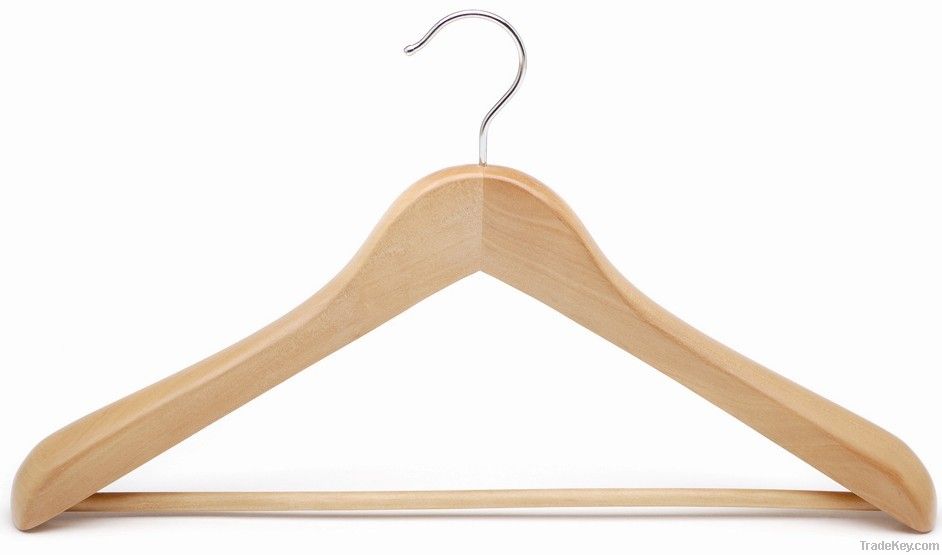 deluxe wooden garment hanger