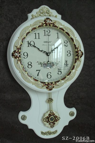 antique wood wall clock(SZ-2006B)