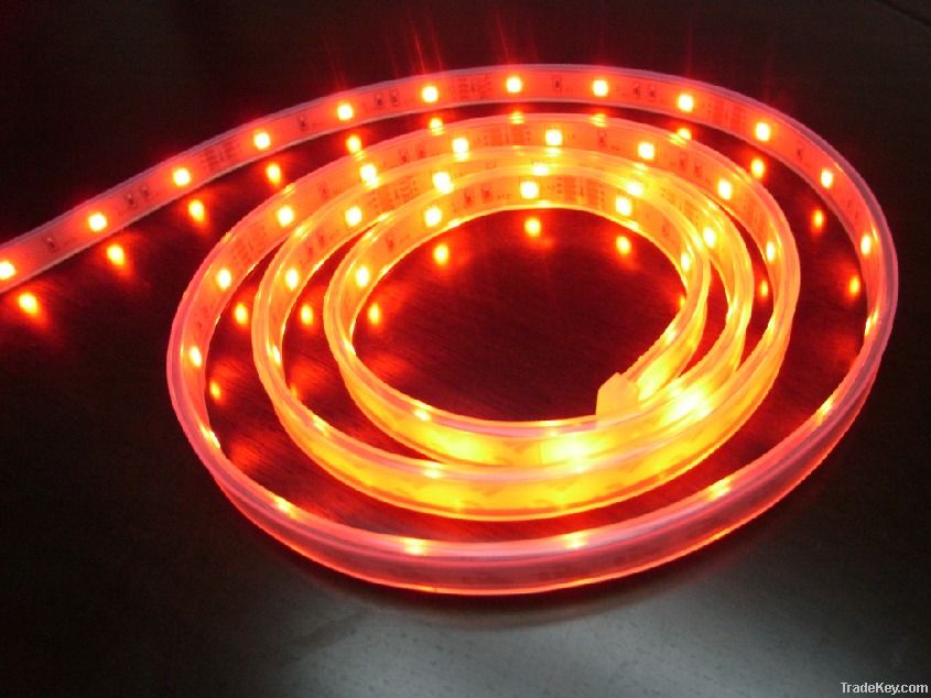 Waterproof LED super bright ribbon strip--silicon rubber encased strip