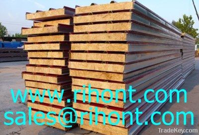 Fireproof rock wool sandwich panel for roof/wall