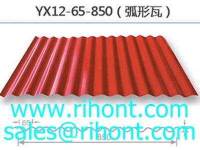 corrugated steel sheet for roof