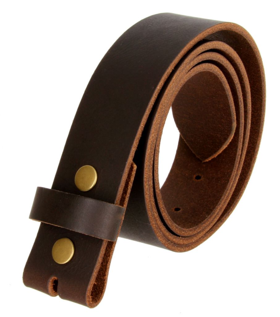 Bufallo full grain leather belt strip