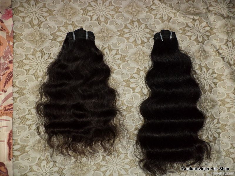 kinky curly machine weft