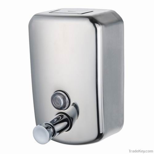 Stainless steel soap dispenser