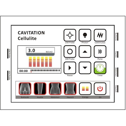 Ultrasonic cavitation slimming and RF wrinkle removal machine