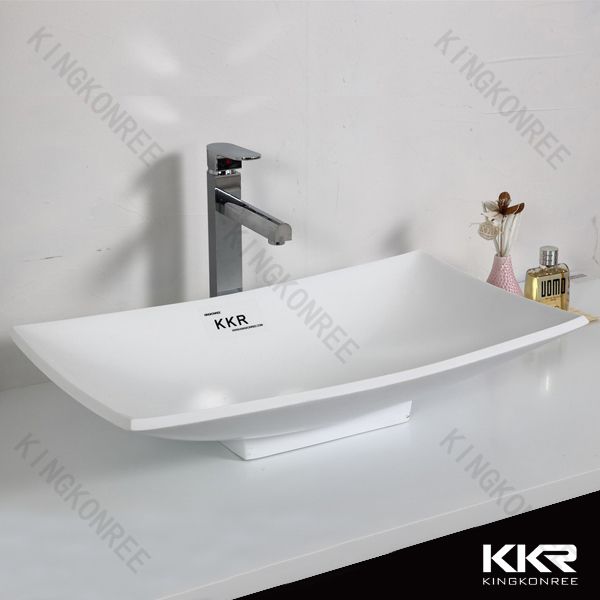 Artificial Marble Acrylic Solid Surface Bahtroom Wash Basin