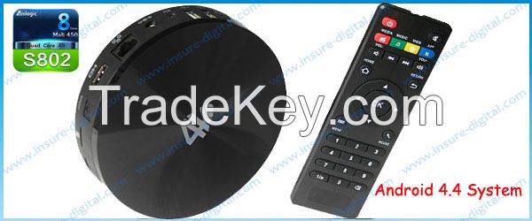 S802 Amlogic S802 Android tv box with 4K Video Bluetooth