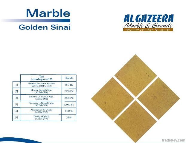 Golden Sinai Marbles