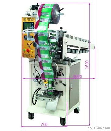 Sk-160B SemiAutomatic Packaging Machine for frangible product or goods which is hard to automaticly metered, such as potato chips, crispy rise, fruit jelly, tea, dumpling, etc