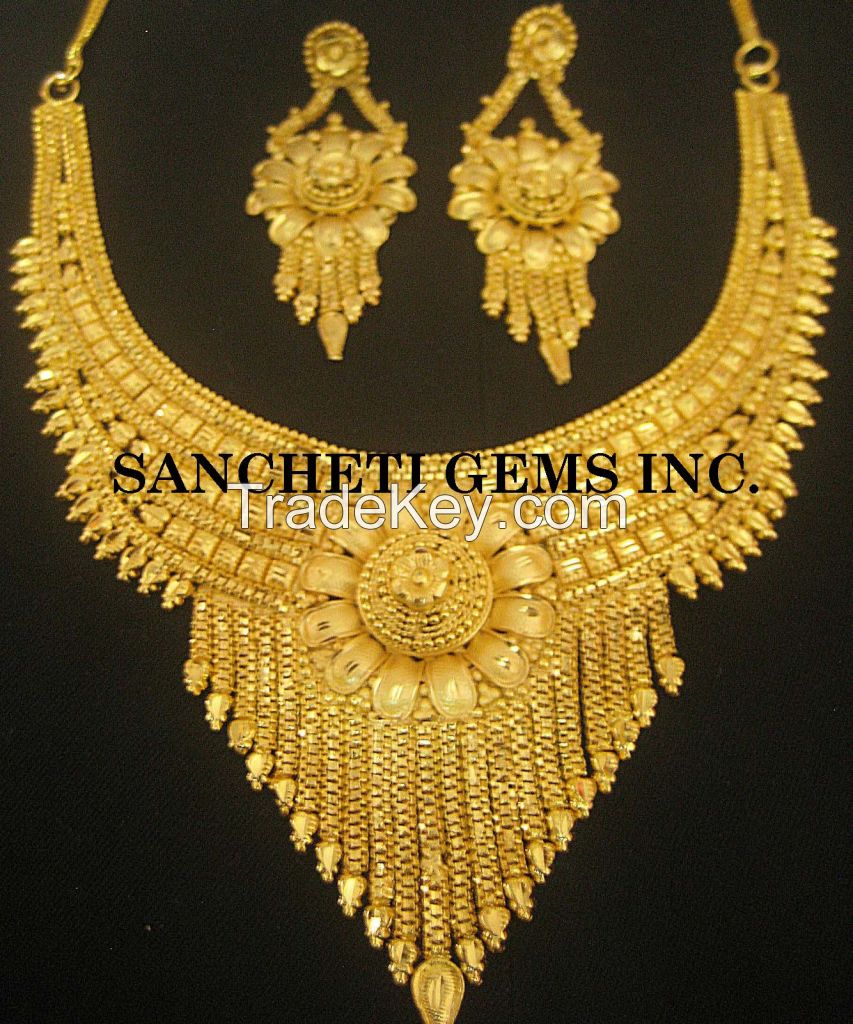 Imitation Gold Necklace Set