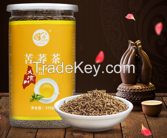  free shipping organic buckwheat granule tea with tiny with tin package tartary king of the coarse food grain good for Diabetes