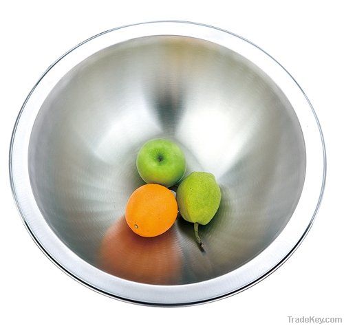 Round stainless steel single basin kitchen sink