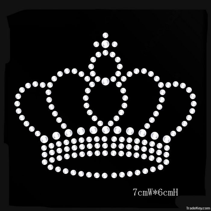 rhinestone crown transfer