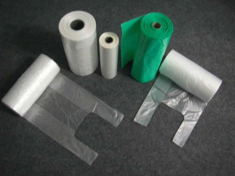 HDPE T-shirt Bags On Roll for Supper Market 