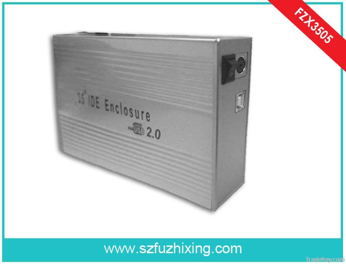 Aluminium USB 2.0 3.5" IDE HDD Enclosure