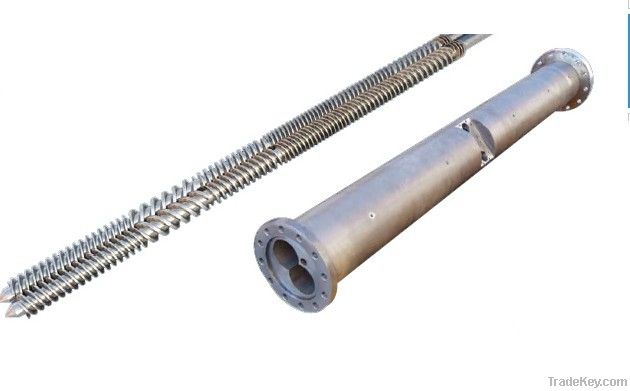 the paralled twin-screws and barrel for extrude machine