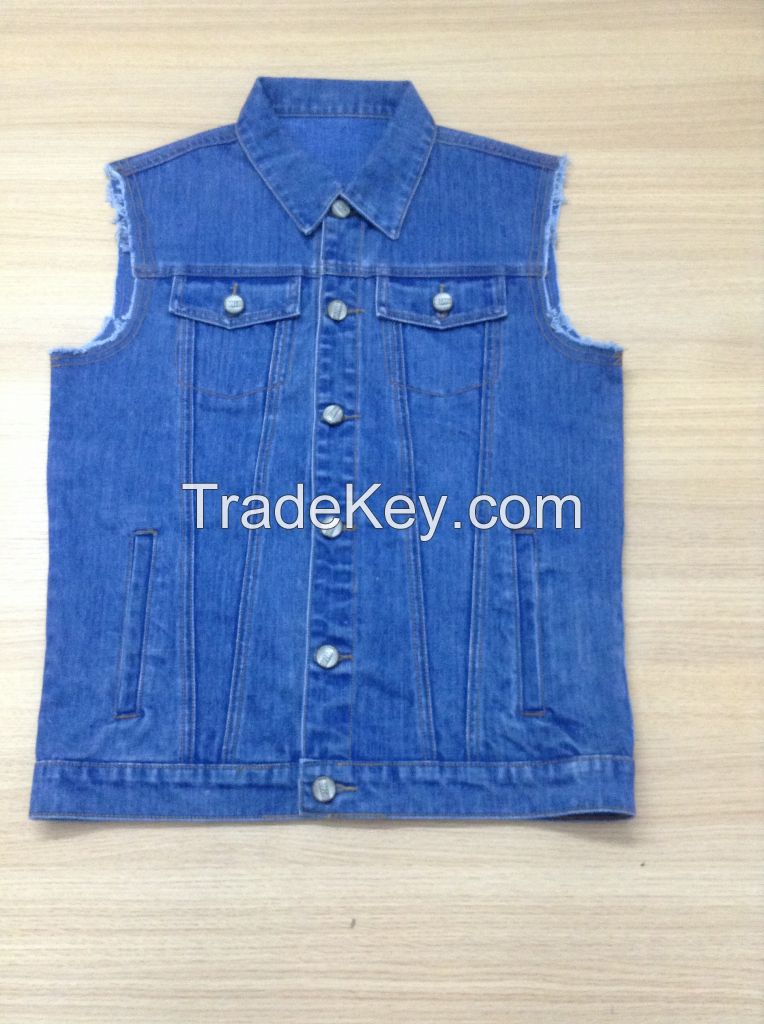 men's  denim vest