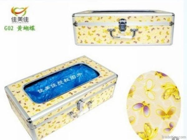 Yellow Butterfly Aluminium Alloy Shoe Cover Machine