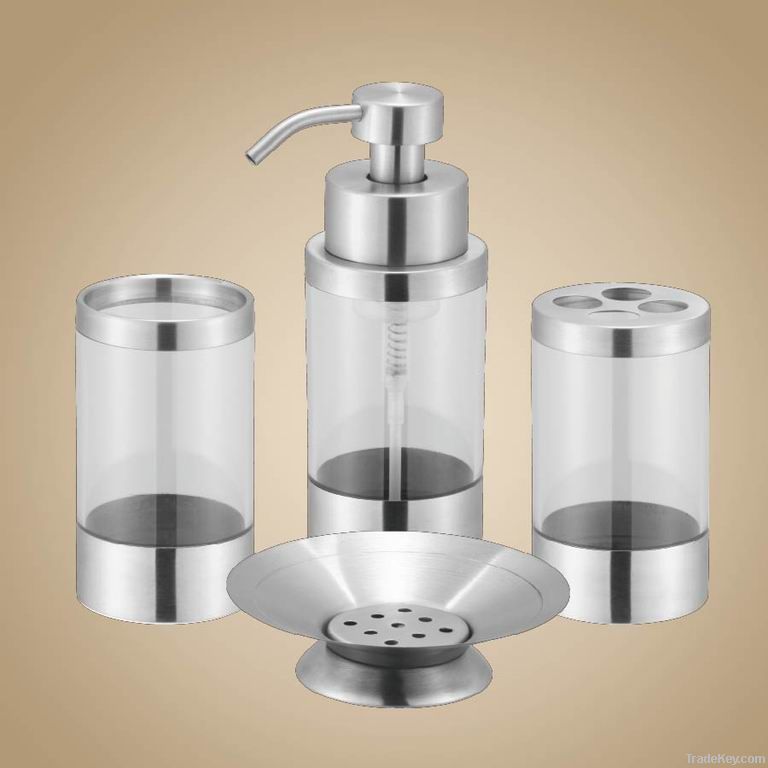 acrylic bathroom set (foam dispenser)