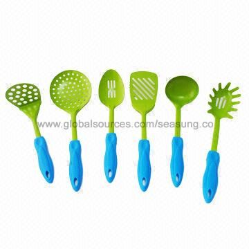 Cooking Tool Set, Kitchen Tool Set, Silicone Head with Stainless Steel Handle