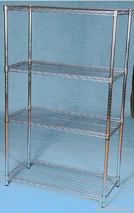 Chrome wire shelves