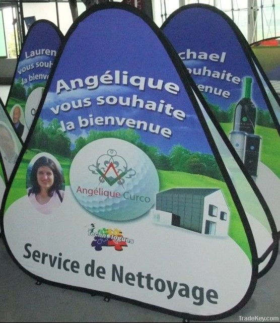 Triangle Pop Up A Frame Banner Stand