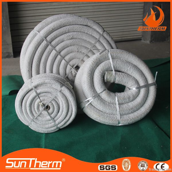 Glass fiber / steel wires strengthened ceramic fiber rope