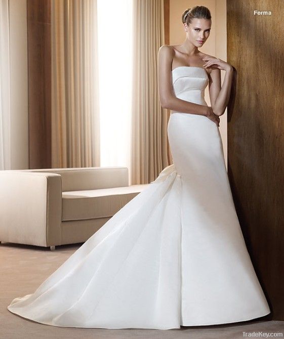 Simple Wedding dress F012