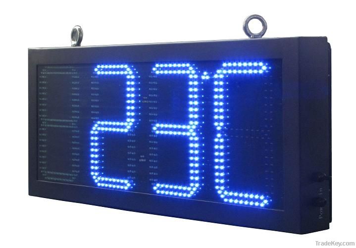 10inch led time&amp;temp sign