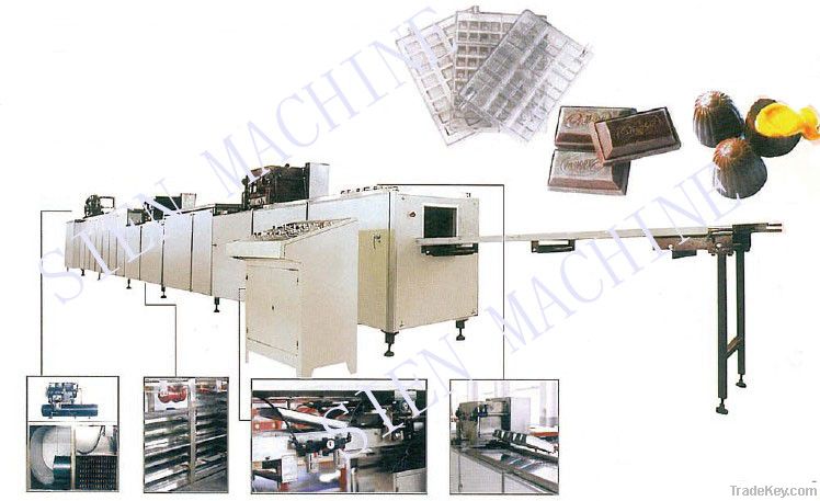 chocolate depositing line(single/double depositing head)