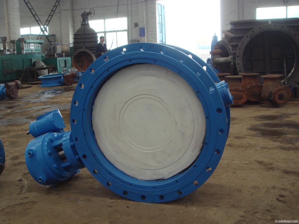 Double eccentric butterfly valves