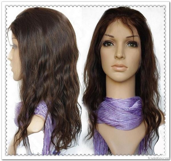 top grade 100% human hair lace wig