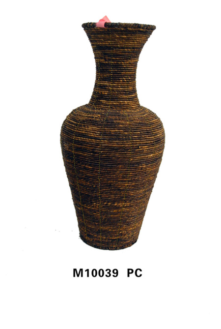 wicker vase