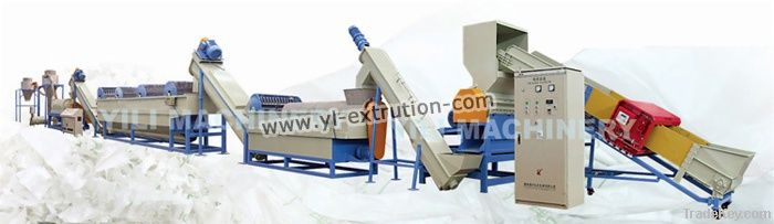 PE, PP waste crushing, washing, drying production line