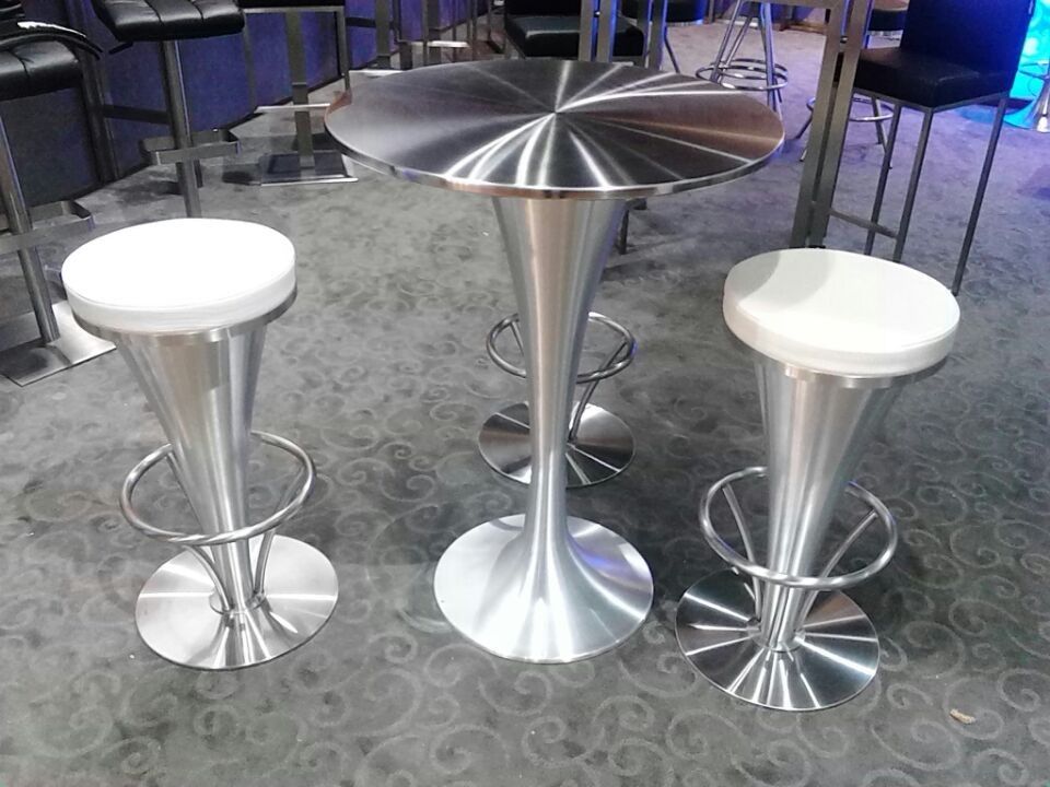 Brushed Stainless Steel Bar Stool bar table