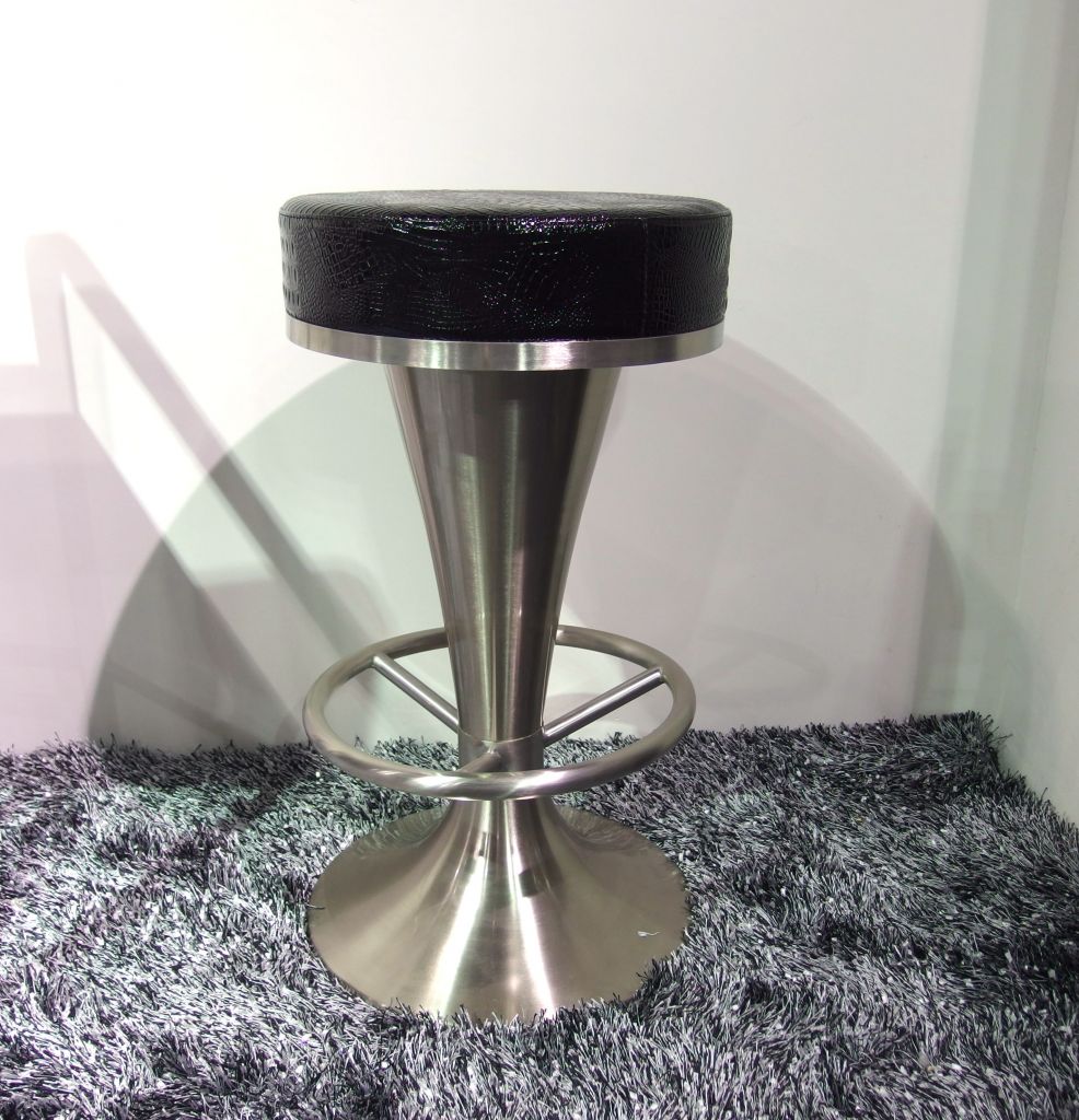 brushed steel bar stool bar chair