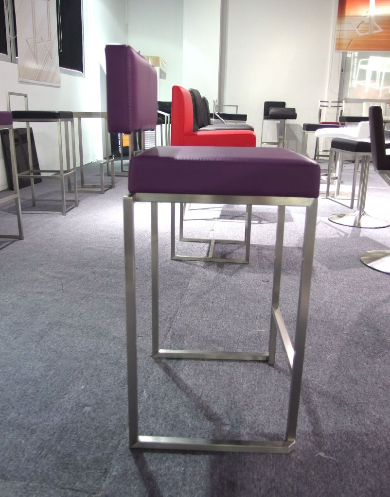 Brushed Stainless Steel Bar Stool