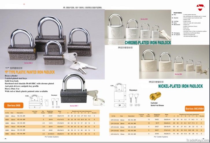 38mm iron grey padlock