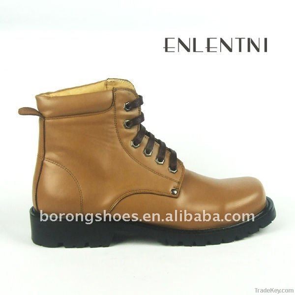 leather boot, men shoes factory, brown