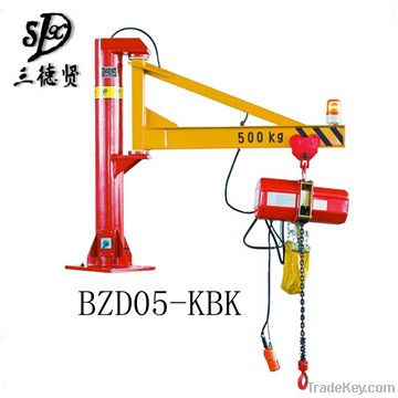 Fixed-column style rocker crane