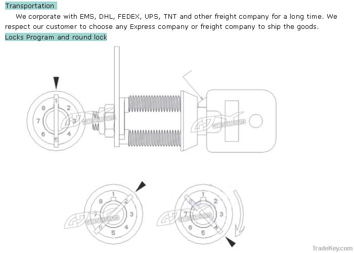 hot sale Code Changeable  Eight Variable cam lock