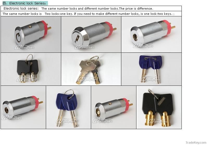 27cm metal glaming machine Electronic lock key for slot