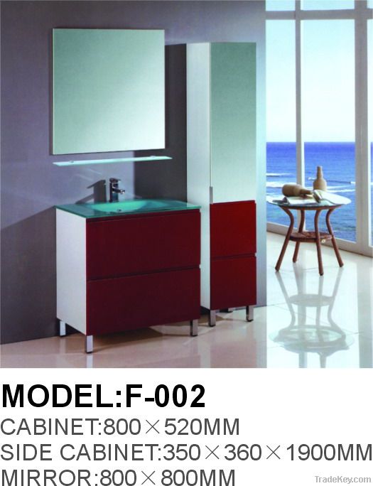 Modern Glass Bathroom vanity cabinet