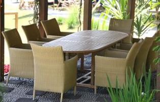 Poly rattan furniture