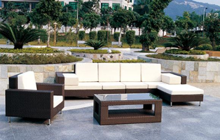 Poly rattan furniture