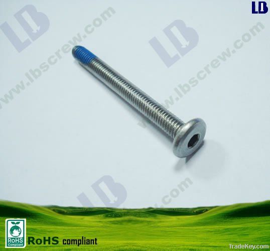 Hex P.F head nylok machine screw