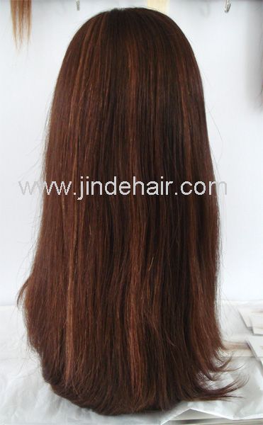 JinDe quality silk top jewish wig