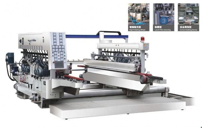 Glass straight line double edging machine