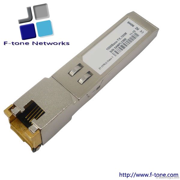 Copper SFP, SFP-T, 1.25Gb/s, Rj45, 1000BASE-T