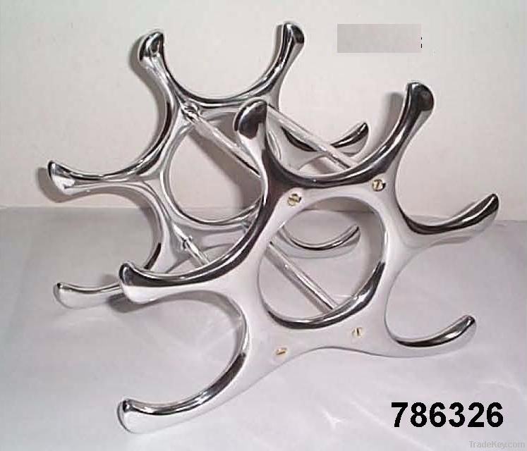 Aluminum Metal  Bottle Rack Stand